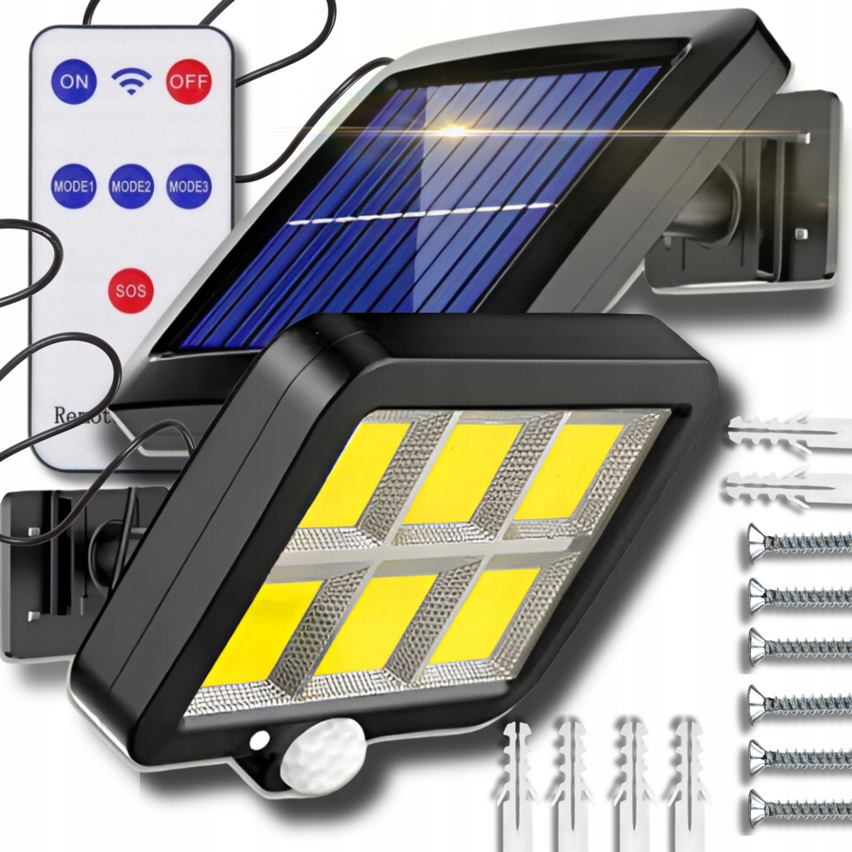 Solárne pouličné svietidlo 120 W 1 lm solárny výkon + plánovač A4 PIANIDA odtiene hnedej a béžovej
